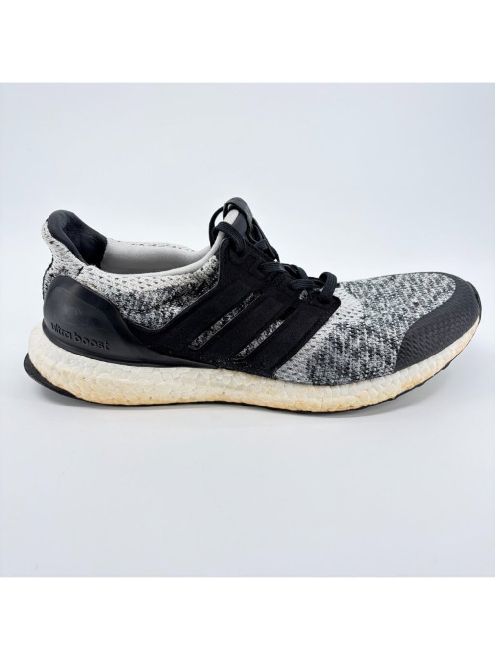 Adidas Ultra Boost 1.0 Mens Size 8.5 White Black Athletic Running Shoes Sneakers
